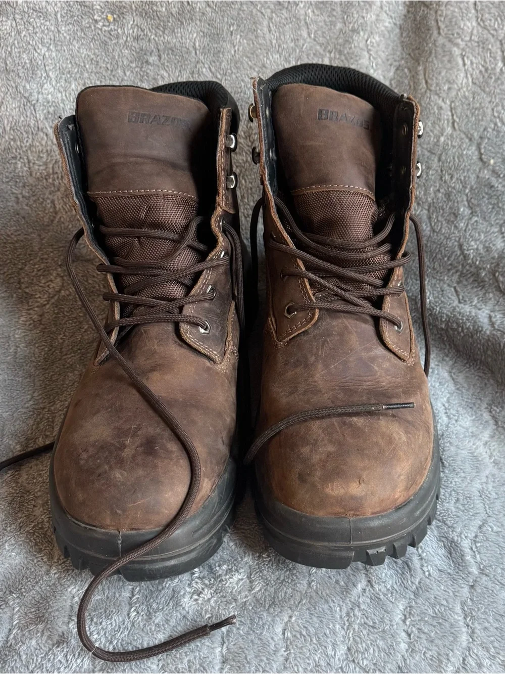 Brazos Steel-Toe Waterproof Brown Men's Work Boots